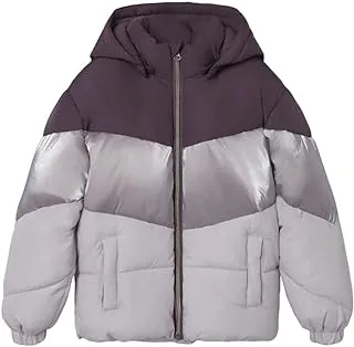 name it Girl's Mille Puffer Block-Foil Jacket