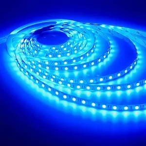 شريط إضاءة LED أزرق - شريط مقاوم للماء بطول 1 متر