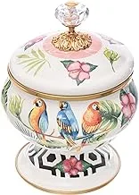 Avsar Decor 8959 Enamel Sugar Bowl with Lid