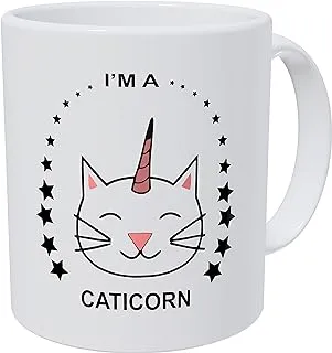 Wampumtuk I'm A Caticorn Cat Unicorn Stars 11 Ounces Funny Coffee Mug