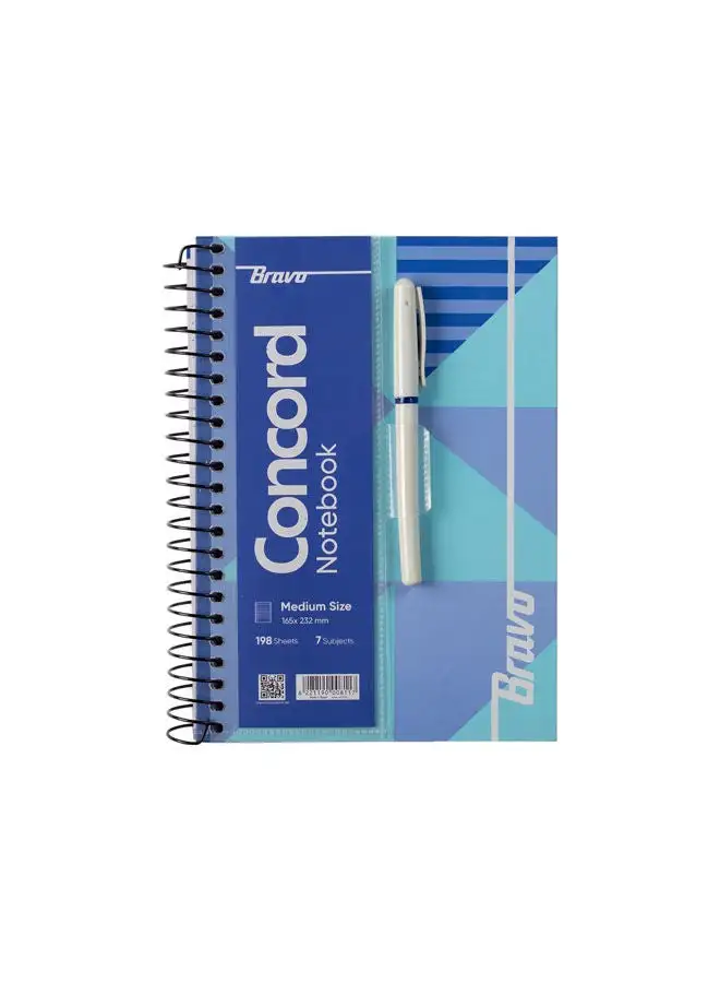 Bravo New Concord Notebook medium - 7 Subjects - Blue