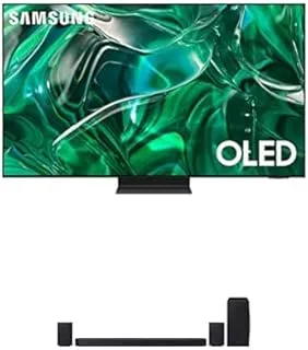 تلفزيون سامسونج الذكي 55 بوصة QD-OLED 4K - معالج Neural HDR Quantum 4k - QA55S95CAUXEG [موديل 2023] ومكبر صوت سامسونج اللاسلكي، مع Dolby Atmos، Q- Symphony - HW-Q930C/ZN [حزمة حصرية]