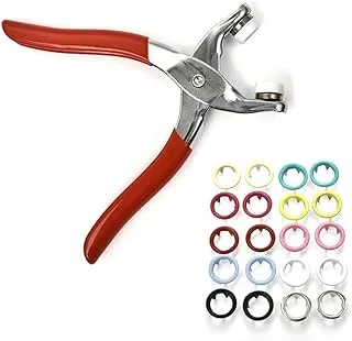 Snap kit ‏Staples and snap installer with 200 colors Stainless Steel Metal Snaps