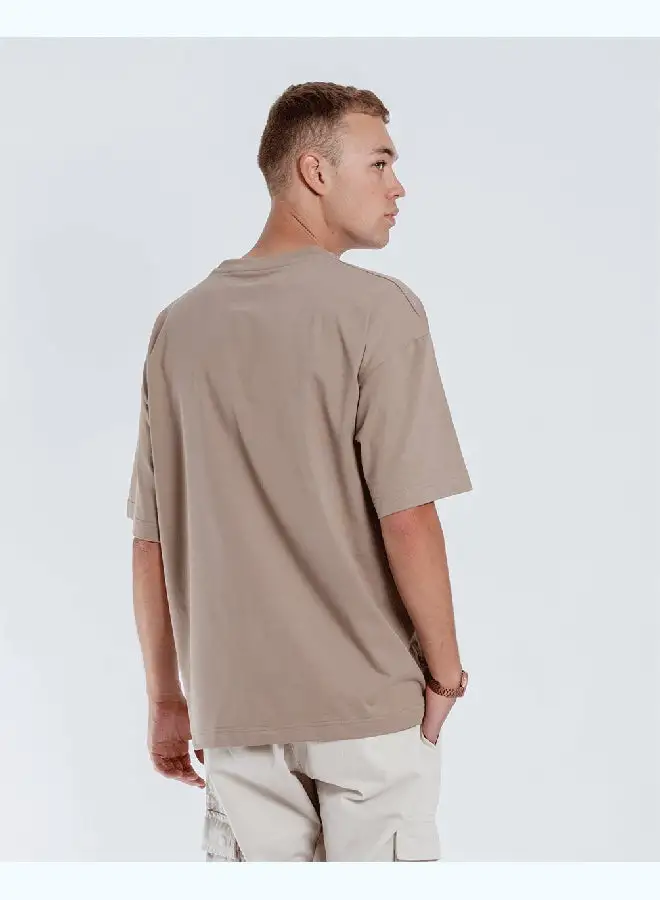 In Your Shoe Khaki Basic Oversized Tee