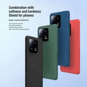 Nillkin Frosted Pro Shield لهاتف Xiaomi 13 Pro، تصميم النقطة البارزة، مقاوم للتآكل