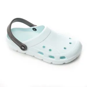 Activ Light Aqua With Touch Of Grey Closed Toecap Clogs