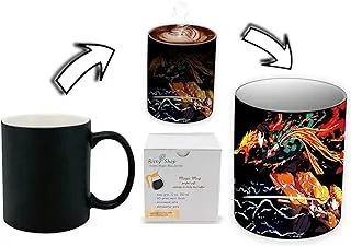 Risty Shop Demon Slayer (Style-114) Gourmet Coffee Magic Mug Superhero Jujutsu Manga Anime Lovers Capacity 350 ml, Dishwasher, Microwave Safe, Must Buy, Birthday Gift.