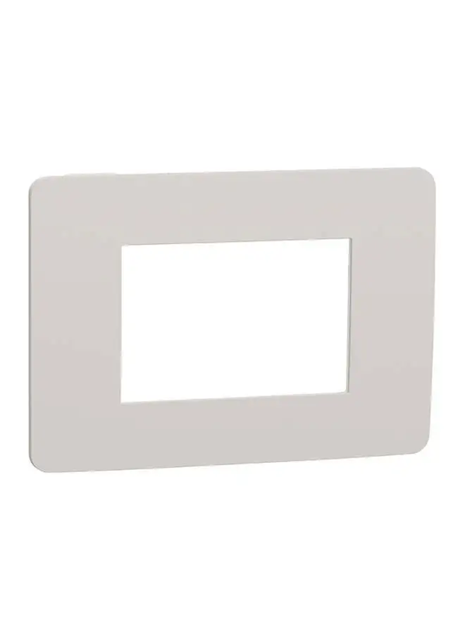 Schneider Electric Schneider Electric Cover Frame, New Unica, 1 Gang, 3 Modules Light Grey And White