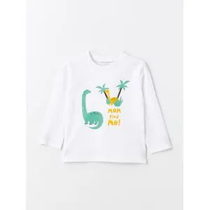 LC Waikiki Crew Neck Long Sleeve Printed Baby Boy T-Shirt