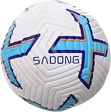 Football Premier League 2024 made with high-grade pvc Match and Training Soccer Ball Thermo Bonded Technology Reinforced Seams, Increased Durability - Professional Series - Multi Color