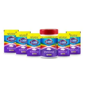 Clorox Ultra Stain Remover Powder - 50gm -1 Pcs + Ultra Stain Remover Powder - 5 Pcs - 30gm