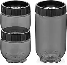 Qlux L-00726 Stack and Lock Saver Jar Set 3-Pieces