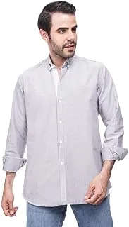 COUP Button Down Shirt For Men Grey L