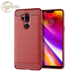 Lenuo for LG G7+ ThinQ / G7 ThinQ Carbon Fiber Bumper Phone Case