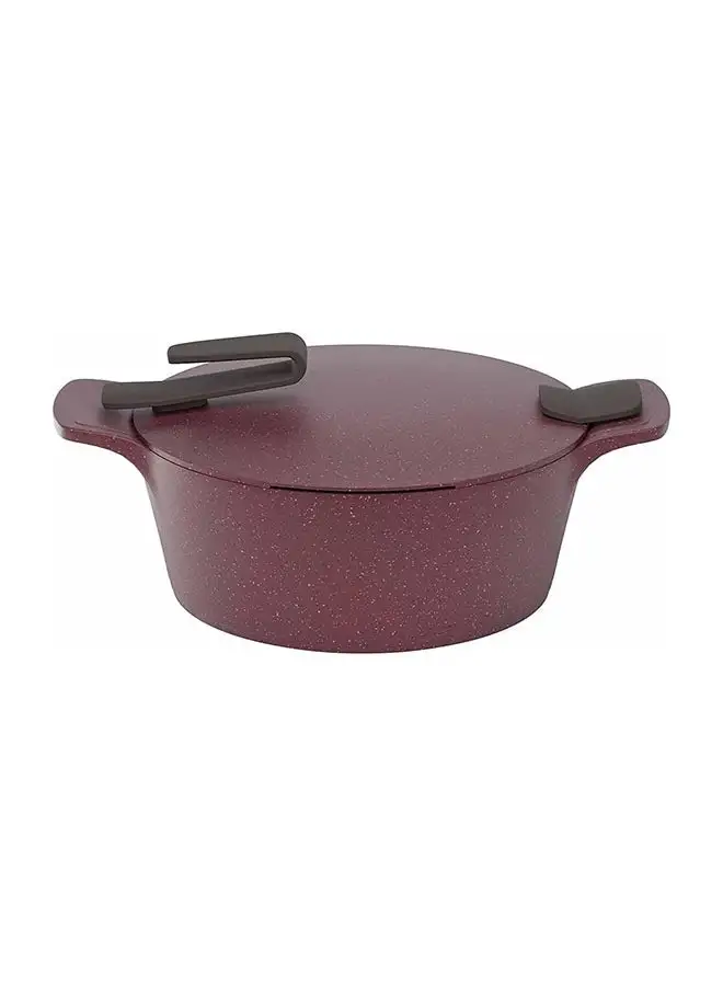 PYREX Granite Pot 28 Cm Artisan -Burgundy Burgandy