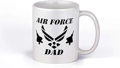 Air Force Dad Mug | Military Ceramic Coffee Cup | 11-Ounce Coffee Mug | NI950