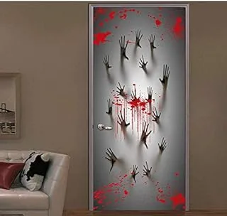 Halloween horrible 3D Wall Door Sticker Decal Art Decor Vinyl Self Adhesive Removable Home Door Decals mm