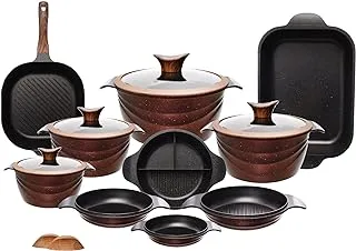 Neoklein Round 14 Pieces Cooking Pot Set, Royal - 5143