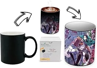 Risty Shop Attack on Titans (Style-127) Gourmet Coffee Magic Mug Superhero Jujutsu Manga Anime Lovers Capacity 350 ml, Dishwasher, Microwave Safe, Must Buy, Birthday Gift.