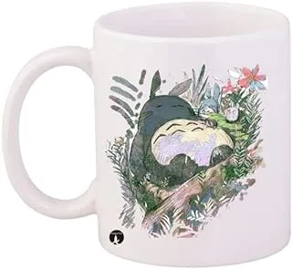 RYN PRINTED/Studio/Ghiblii Mug White Green Yellow 11ounce