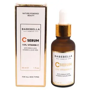 Babebella Cosmetics Vitamin C Brightining Serum 15% Pure  , 30 ML