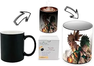 Risty Shop My Hero Academia (Style-117) Gourmet Coffee Magic Mug Superhero Jujutsu Manga Anime Lovers Capacity 350 ml, Dishwasher,Microwave Safe, Must Buy, Birthday Gift.