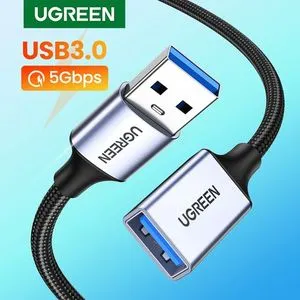 Ugreen كابل تمديد USB USB 3.0 ذكر إلى أنثى 5 جيجابت في الثانية موسع الرصاص 2M