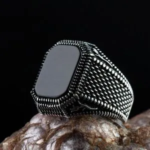 Fashion Retro Fashion Geometric Pattern Business Men's Ring