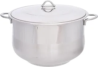 Safinox Mambo Steel Pot, 40 cm Size, Silver