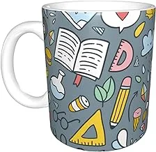 Funny School Supplies and Creative Elements1 Mini Coffee Mug, Funny Gifts Novelty Mugs 11 oz.