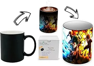 Risty Shop My Hero Academia (Style-109) Gourmet Coffee Magic Mug Superhero Jujutsu Manga Anime Lovers Capacity 350 ml, Dishwasher,Microwave Safe, Must Buy, Birthday Gift.