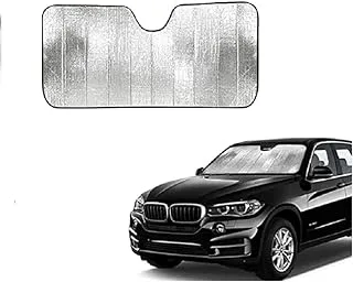 Aksmit Car Front/Rear Foldable Silver Foil Sunshade UV Protection Curtain Film Windshield for Universal_for_CAR