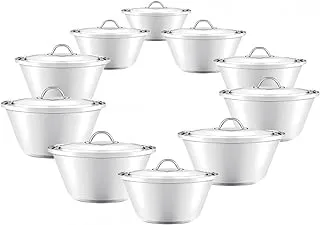 Eldahan Mega Pot 10-Pieces Set, 4 mm x 18 cm - 38 cm Size