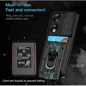 Honor 90 Full Protection Case Visa Card & Slider Camera Cover