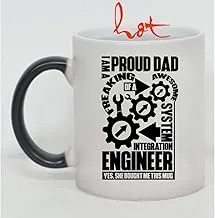 Awesome System Integration Engineer's Dad Cup I Am A Proud Dad of A System Integration Engineer Mug