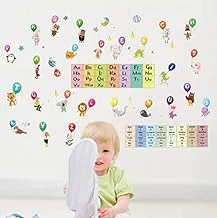 animal English alphabet child early learning wall sticker arabic numbers kids bedroom wall sticker nursery decoration mural-x