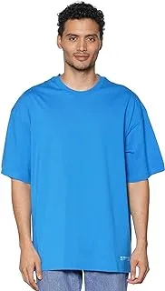 In Your Shoe Unisex #BLUE-OVR Oversized Tee, Blue, XL