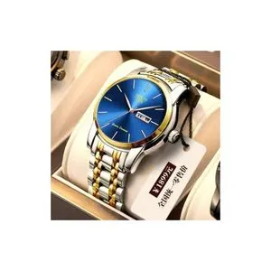 Korean Men's Waterproof Watch Double Calendar Quartz Classic Wrist Watch