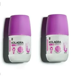 Kolagra Whitening Roll-On Antiperspirant - Elder Rose - 60 Ml 2pcs