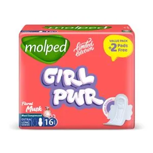 Molped Limited Edition (Floral Musk) - Value Pack - Extra Long (16 Pads)