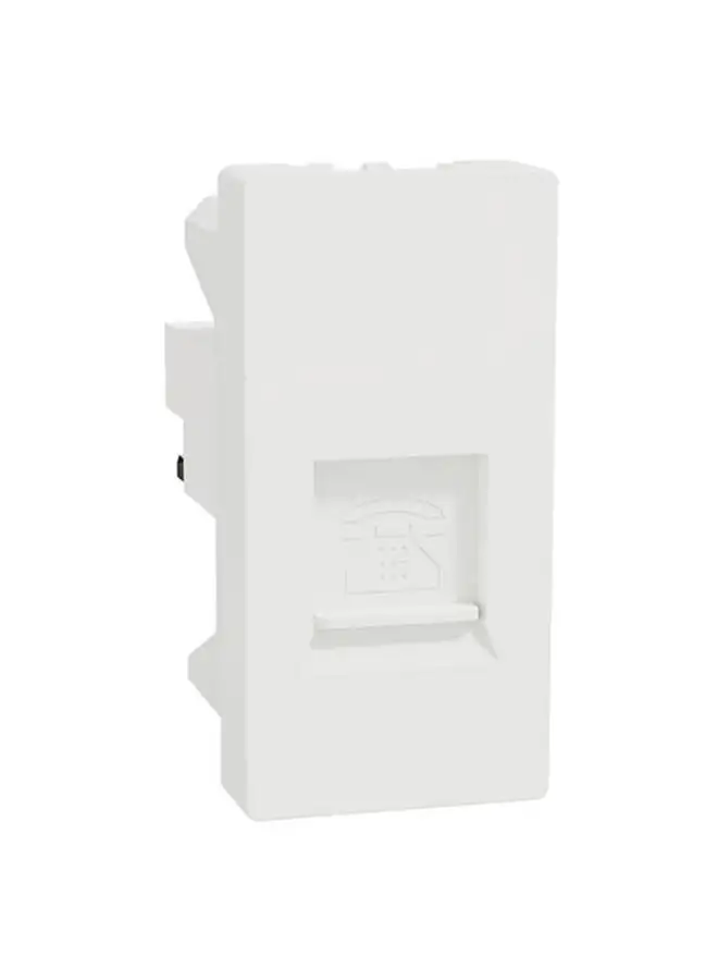 Schneider Electric Schneider Electric Miluz-E Telephone Outlet E 6 Pin 4 Wire Mechanism With Shutter