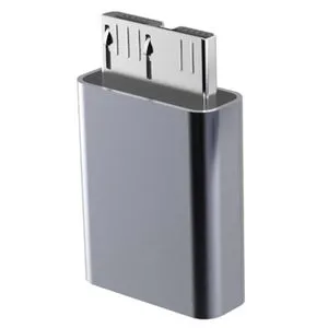 موصل محول أنثى من النوع C ذكر إلى Micro-USB لجهاز Mac يتصل بعلبة القرص الصلب المحمول