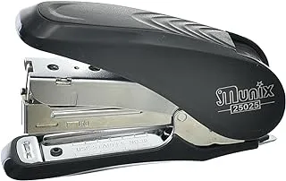 Munix 25025 High Quality Stapler Use Staples 24-26/6 Capacity of 20 Sheets Suitable For Home, School, Or Educational Centers - Black