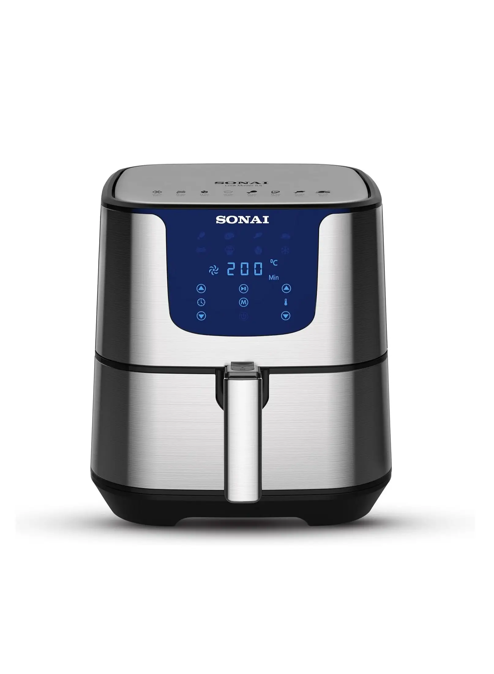 Sonai Cook master digital Air Fryer 5.5L 1700 Watt silver SH-611