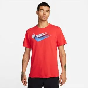 Nike M Nsw 12 Mo Swoosh Tee Tees - Red