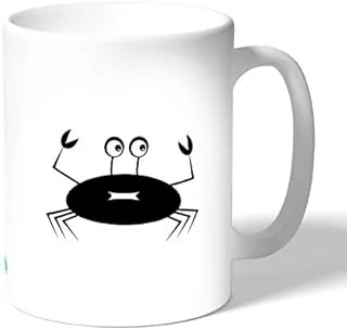 Crab afraid Coffee Mug by Decalac, White - 19020