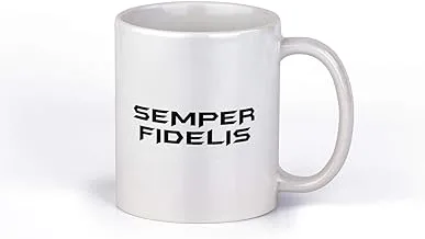 Semper Fidelis Ceramic Coffee Mug | Semper Fi Mug | Marine Coffee Cup | 11-Ounce Coffee Mug | M101