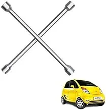 Autokaar 4 Way Car Tyre Screws Wrench Wheel Pana Spanner (17 x 18 x 19 x 21 mm) for Tata Nano