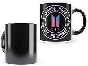 Epic Stuff - BTS Circular Design Heat Changing Morphing Magic Mug 350ml - Best Gift for BTS Fans…