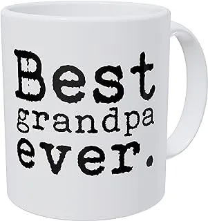 Wampumtuk Best Grandpa Ever Typewriter Pap 11 Ounces Funny Coffee Mug